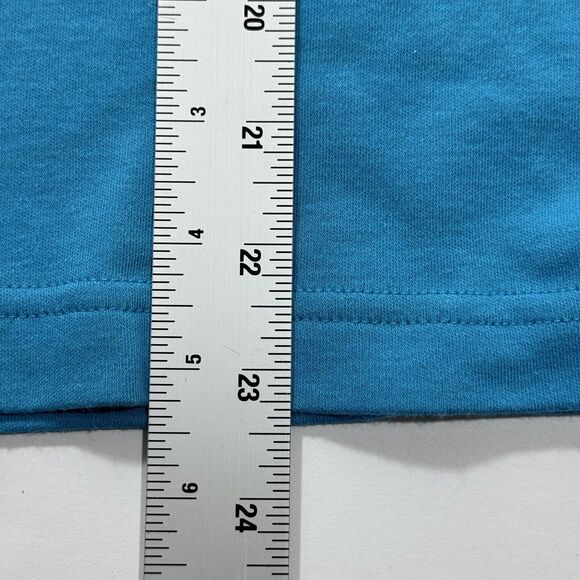 Woman's Christopher & Banks Solid Teal Blue Lightweight Turtleneck Crewneck XL - Picture 6 of 6